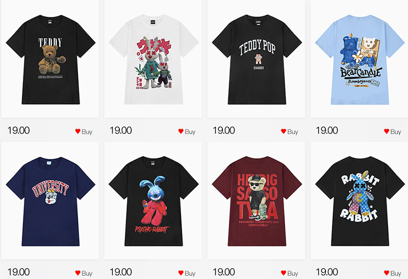 Áo phông nelly taobao