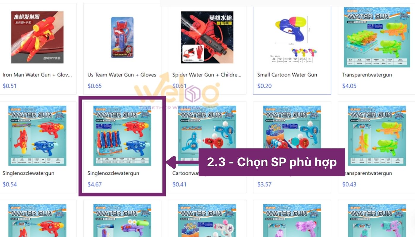 Lựa sản phẩm theo nhu cầu trên trang mua hàng hóa Toybaba.com