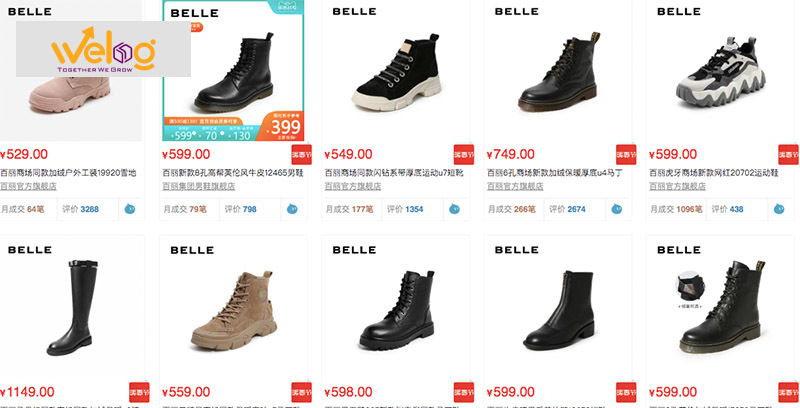 Hãng giày Belle thiên về các mẫu giày cho nữ giới