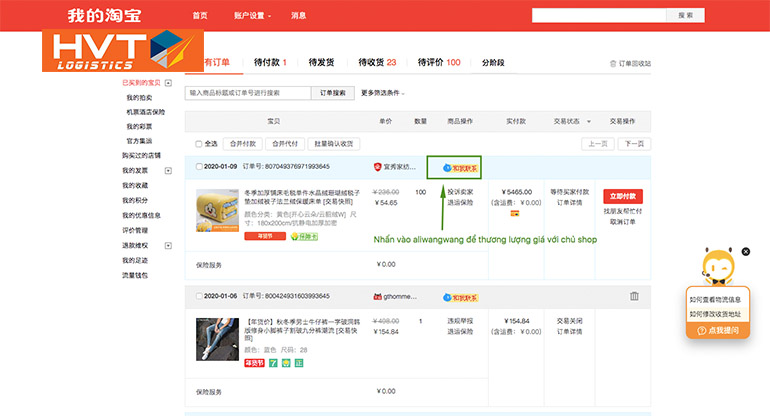 Cách mua sỉ trên Taobao