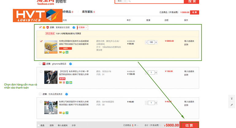 Cách mua sỉ trên Taobao