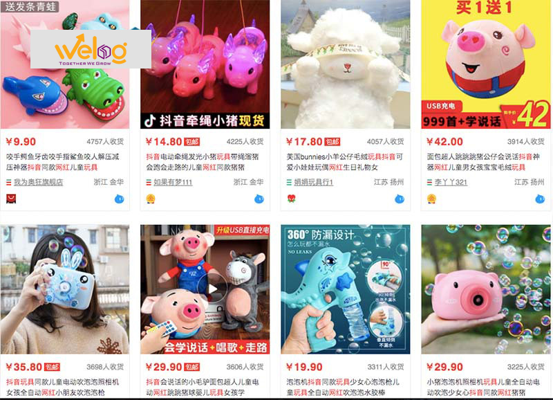 Nguồn hàng đồ chơi trên 1688 taobao tmall là nguồn hàng uy tín và chất lượng