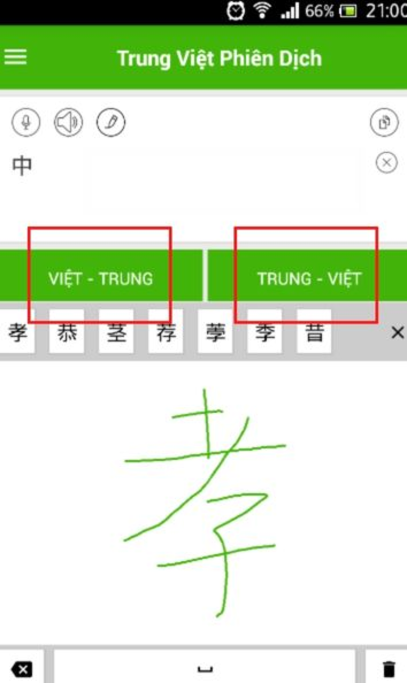 Lựa chọn ngôn ngữ cần chuyển đổi