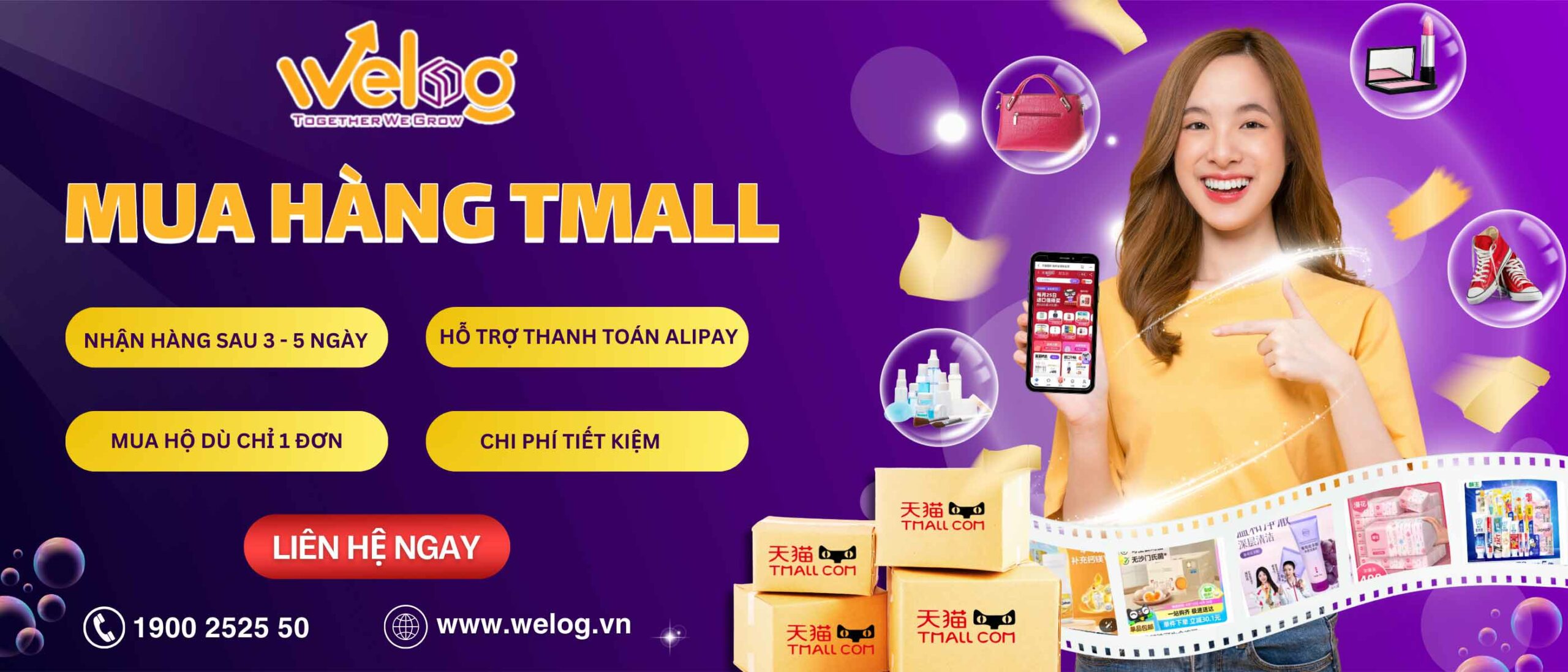 Welog Logistics - Dịch vụ mua hộ hàng hoá Tmall.com uy tín, giá tốt
