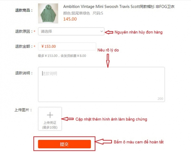 Hạn chế tối đa việc hủy đơn hàng trên khi nhờ người thanh toán hộ