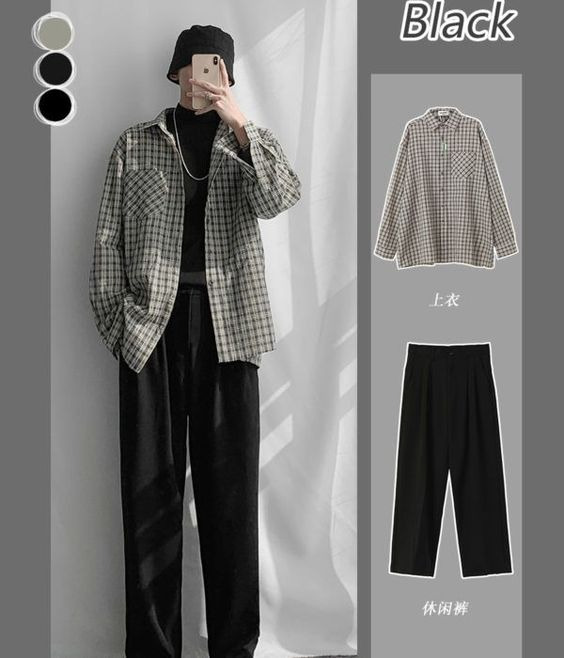 Chuẩn style cá tính và trẻ trung với quần thụng kết hợp áo khoác rộng thoải mái