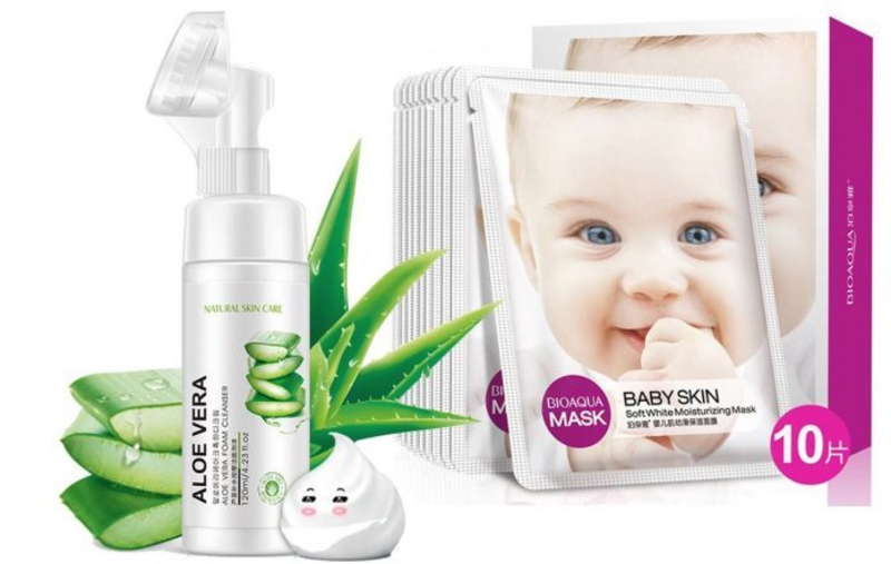 Mặt nạ Baby skin Bioaqua có bao bì rất đáng yêu