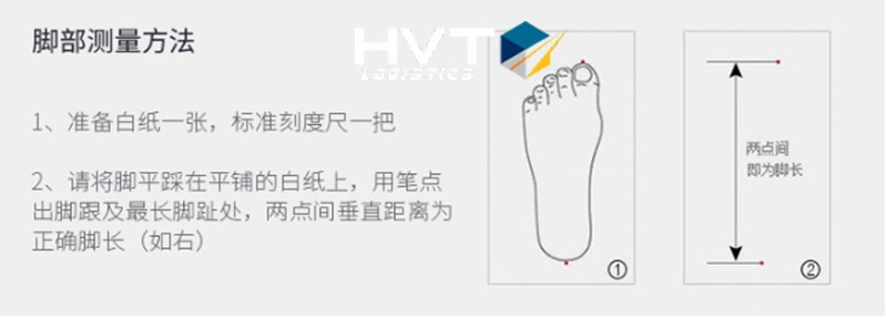 Kẻ vạch đo size giày chuẩn