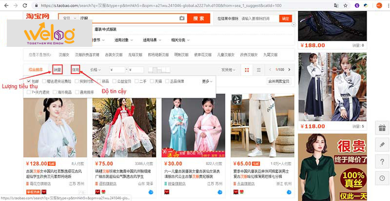 Kinh nghiệm đặt hàng Taobao