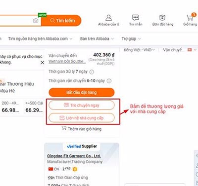 Chọn trò chuyện ngay hoặc liên hệ với nhà cung cấp để đàm phán giá