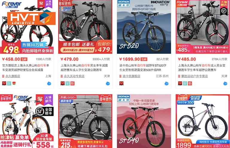 Link shop mua xe đạp taobao