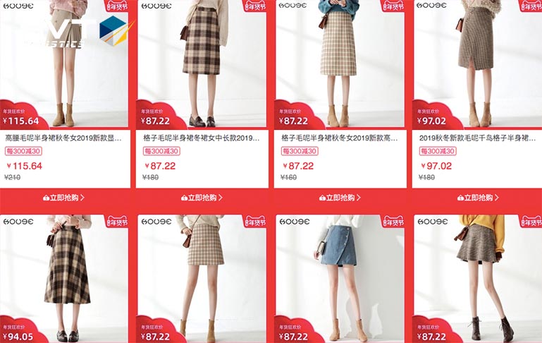 Link shop order váy taobao