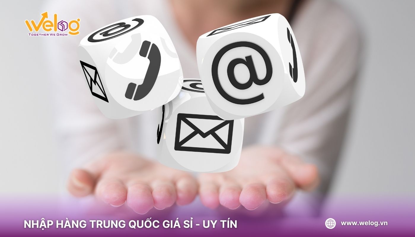 Liên hệ đến nhân viên của WeLog để sử dụng dịch vụ đặt hộ hàng Alibaba 