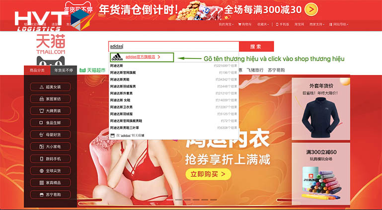 Quy trình mua hàng chính hãng trên Tmall