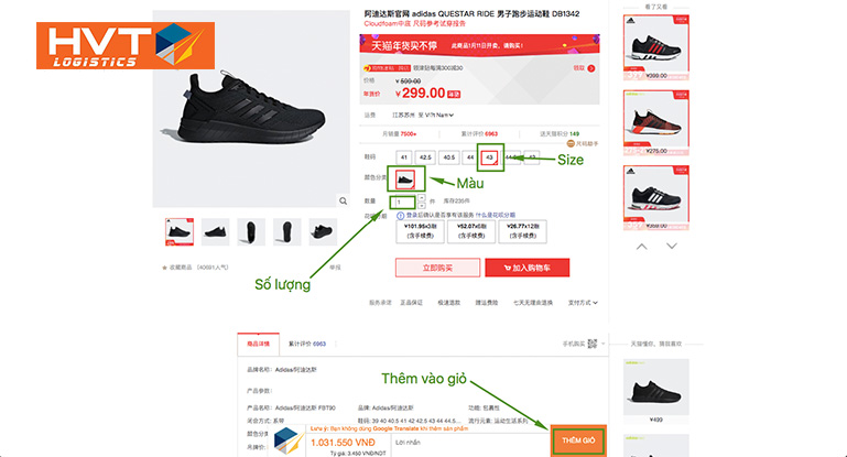 review cách đặt hàng taobao