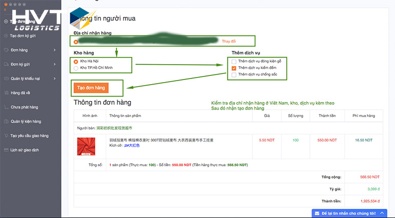 Hướng dẫn order hàng trên taobao tmall 1688