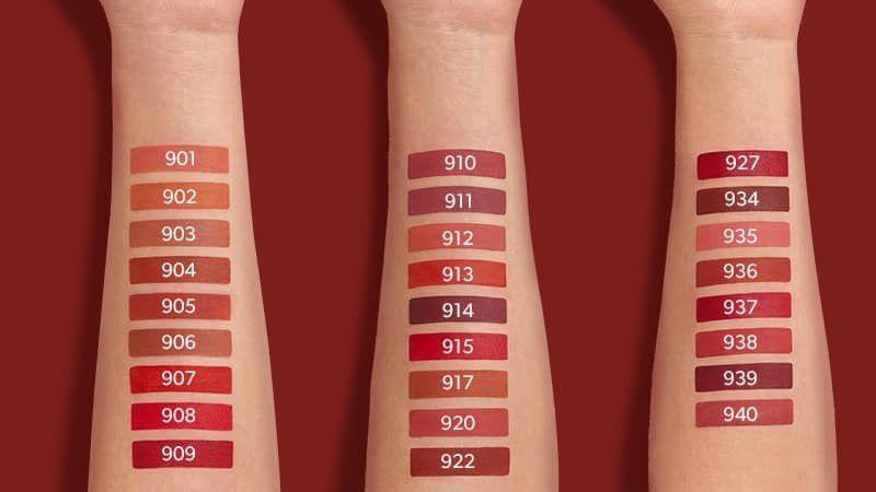 Bảng màu của Perfect Diary Ultra Everlasting Dreamworld Matte Lip Color