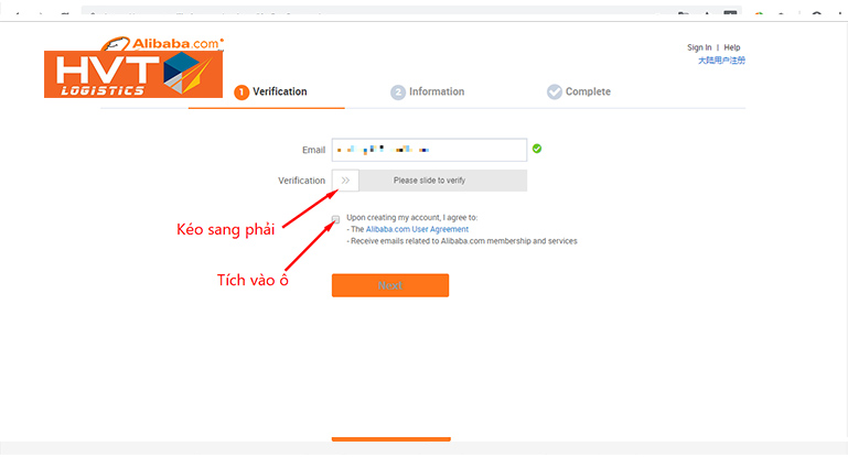 Đăng ký tài khoản alibab dùng chung cho cả taobao 1688 và tmall
