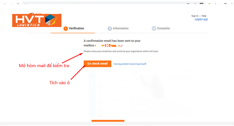 Đăng ký tài khoản alibab dùng chung cho cả taobao 1688 và tmall