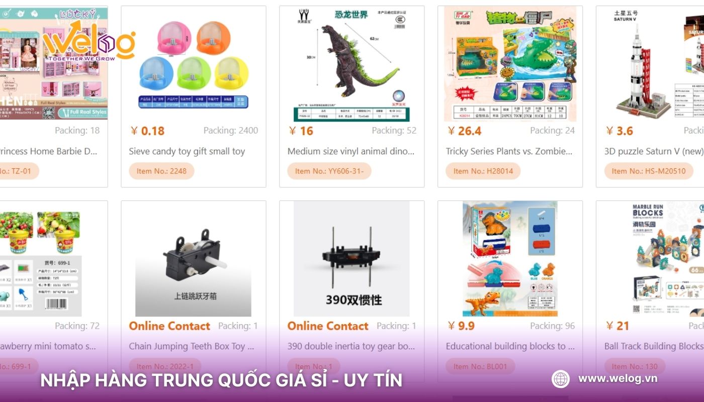 Toybaba gây ấn tượng với kho đồ chơi phong phú hơn so với Alibaba và Taobao