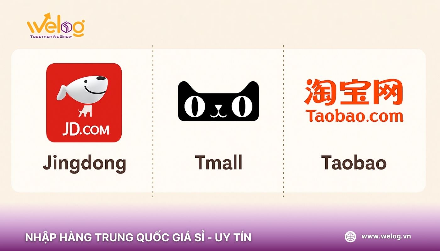 So sánh điểm khác biệt giữa Jingdong với Taobao và Tmall